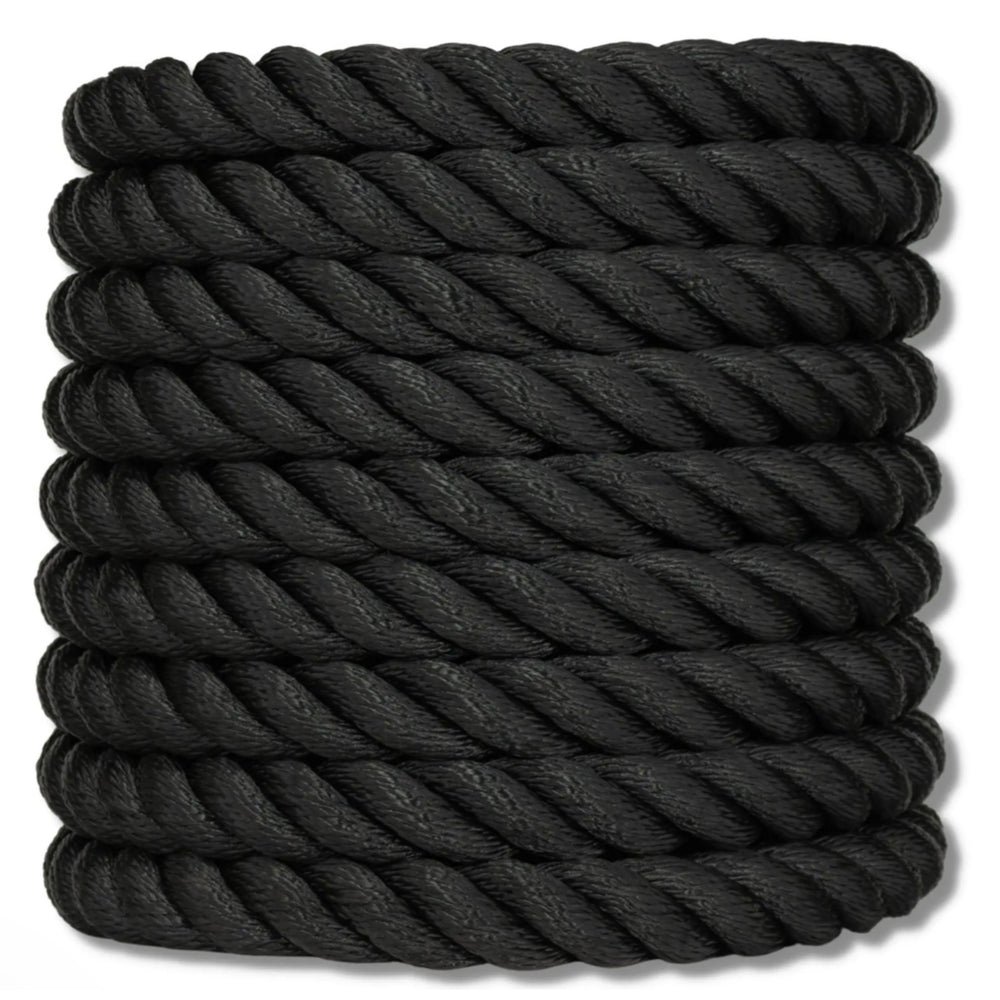 1-Inch Black Synthetic Rope – Sturdy & Elegant