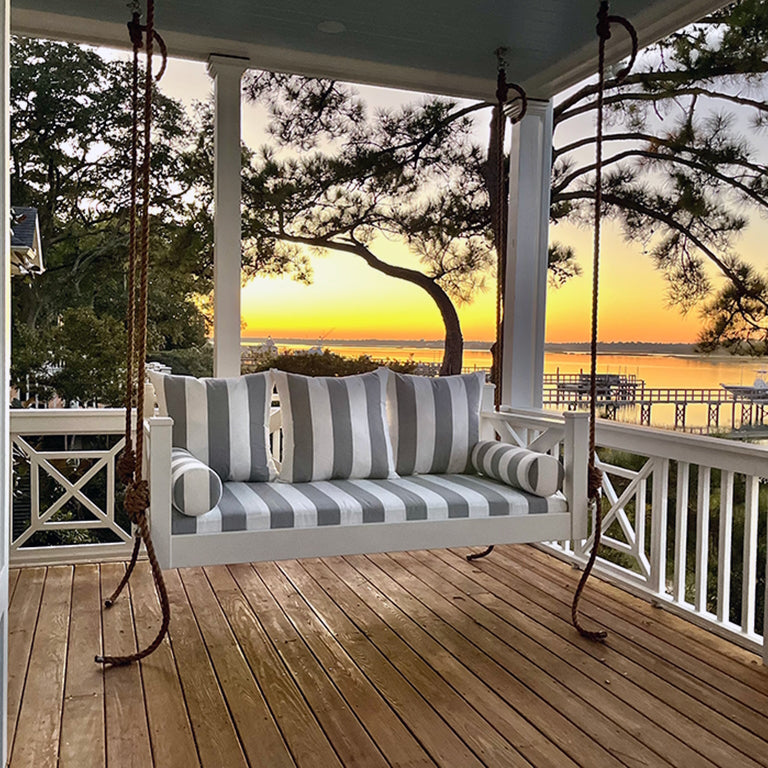 Powder Coated Black Chain Package - Lowcountry Swing Beds